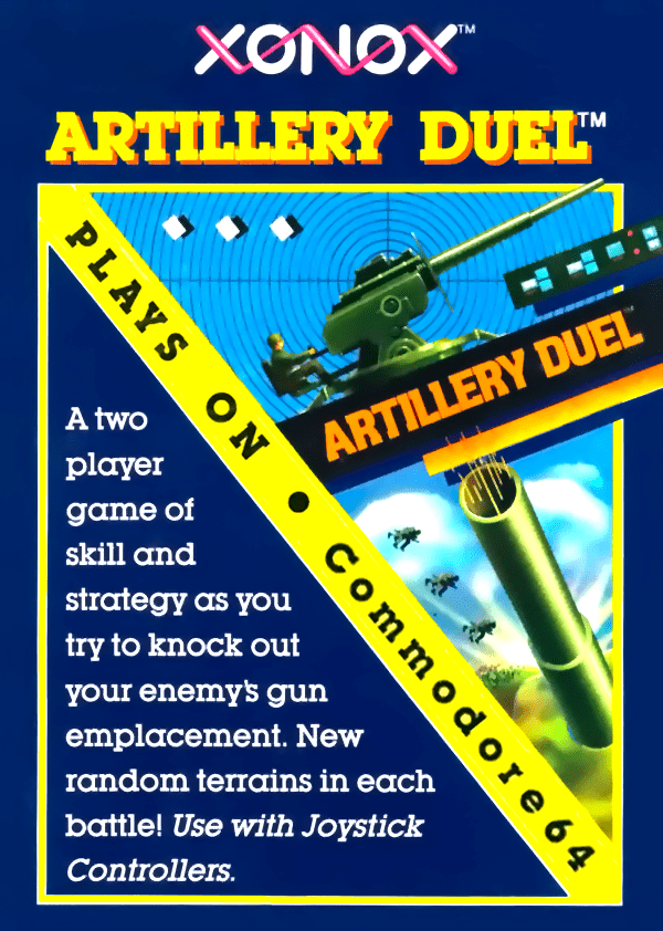 Artillery Duel box art for Commodore 64